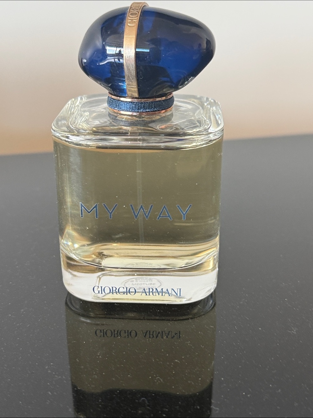Giorgio Armani My Way Decorative Bottle with Navy Gem Cap